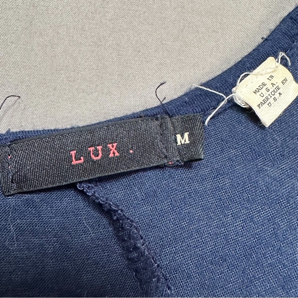 LUX beaded embellished body con midnight blue dress, M. - Picture 4 of 6
